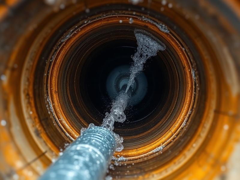 Hydro jetting in action